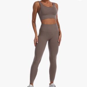 Amazon | Taupe Seamless Workout Set | Size Small